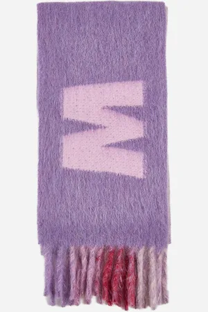 Marni Logo wool-blend scarf