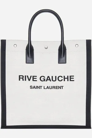 Saint Laurent Rive Gauche canvas tote bag