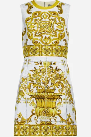 Dolce & Gabbana Majolica print brocade mini dress