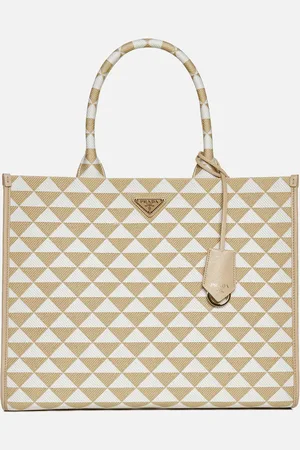 Prada Symbole jacquard large tote bag