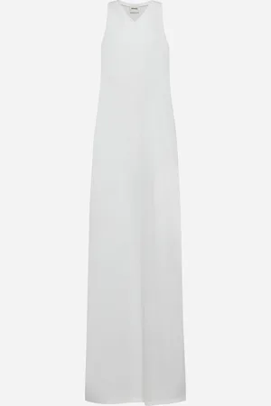 Khaite Vernetta cotton-blend long dress