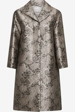 Max Mara Effige lame’ jacquard overcoat