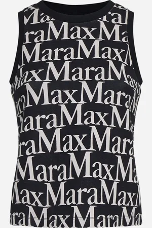 Max Mara Ufo logo cotton-blend tank top