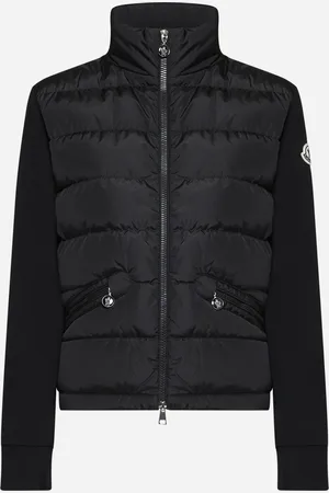 Moncler Padded nylon and knit track jacket