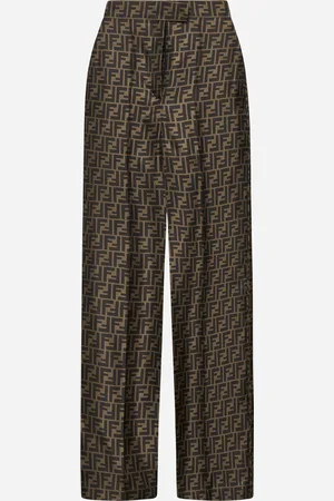 Fendi FF silk trousers