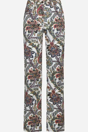 Etro Ethnic-floral print jeans