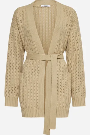 Max Mara Balzac crochet wool and cashmere cardigan