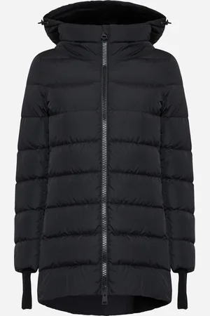 HERNO A-shape Chamonix quilted nylon down jacket