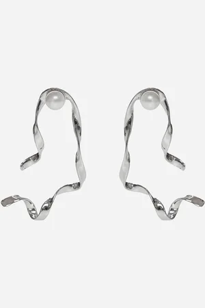 DRIES VAN NOTEN Pearl ribbon earrings