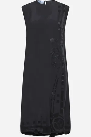Prada Floral embroidered silk dress