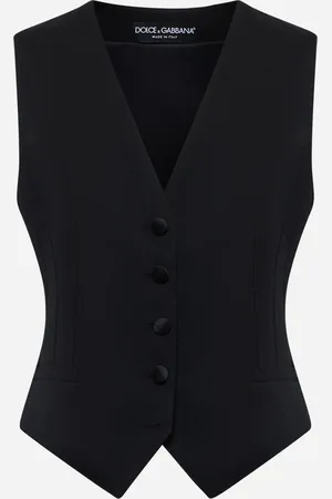 Dolce & Gabbana Wool-blend single-breasted waistcoat