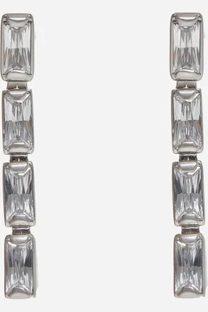Jil Sander Rectangular crystal earrings
