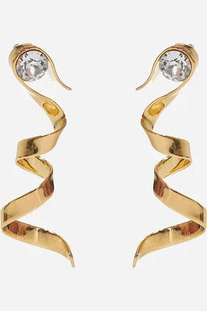 DRIES VAN NOTEN Crystal ribbon earrings