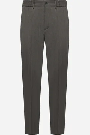 TAGLIATORE Herringbone wool tailored trousers