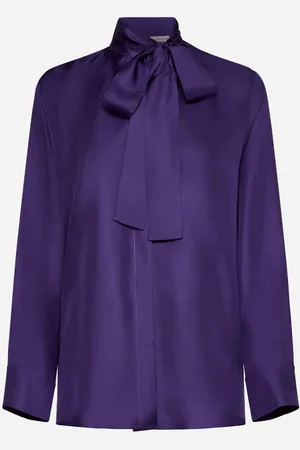 BLANCA Silk satin Campanula shirt