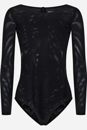 BLANCA Stretch tulle Brovallia bodysuit