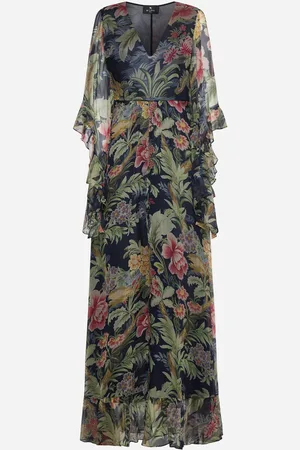 Etro Printed silk maxi dress