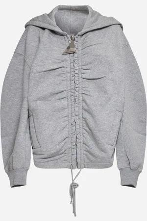 The Attico Grey zip-up hoodie
