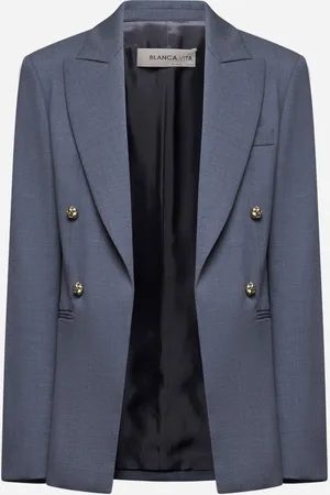 BLANCA Grey gabardine Gorizia blazer