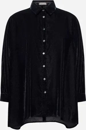 BLANCA Grey velvet Ceiba shirt