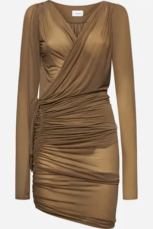 Saint Laurent Stretch jersey wrap dress