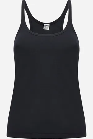 Totême Cotton ribbed knit tank top