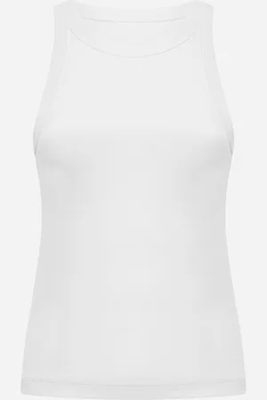 Totême Cotton ribbed knit tank top