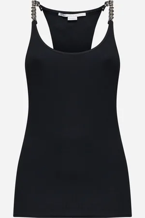 Stella McCartney Chain straps cotton tank top