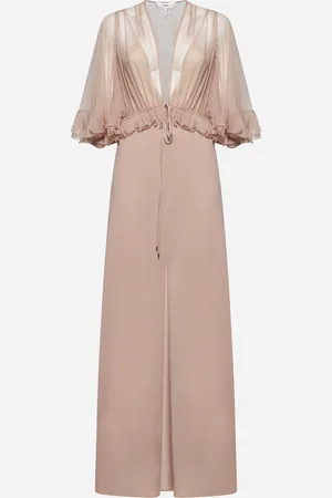 Chloé Pink crêpe satin maxi dress