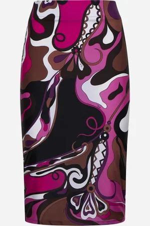 Puccini Print jersey skirt