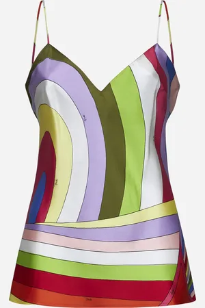 Puccini Iride print silk top