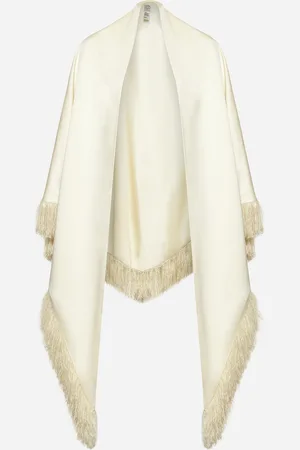 Totême Ivory fringe scarf