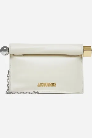 Jacquemus La Petite Pochette Rond Carre nappa leather clutch bag