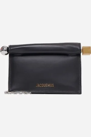 Jacquemus La Petite Pochette Rond Carre nappa leather clutch bag