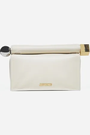 Jacquemus La Pochette Rond Carre nappa leather clutch bag