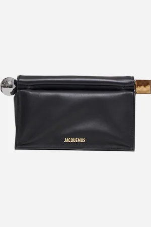 Jacquemus La Pochette Rond Carre nappa leather clutch bag