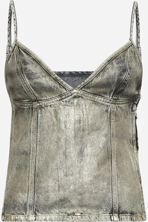 Diesel Grey denim De-Fulsy-S top