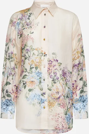 ZIMMERMANN Halliday print ramie shirt