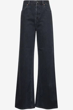Gucci Black denim wide leg jeans