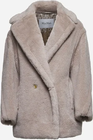 Max Mara Beige short Teddy Bear Icon Coat