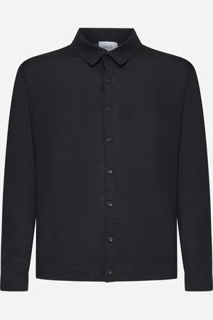 D4.0 Grey virgin wool knit shirt