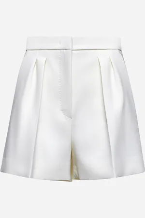Max Mara White double wool canvas ZIC shorts
