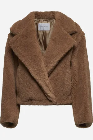 Max Mara Camel crop Teddy Bear Icon Coat