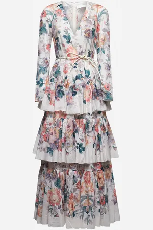 ZIMMERMANN Cotton Acacia tiered maxi dress