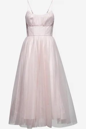 ZIMMERMANN Pale pink tulle midi dress