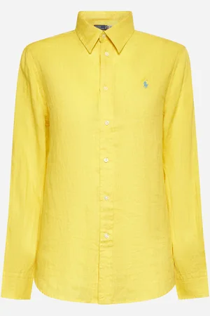 Ralph Lauren Yellow linen classic-fit shirt