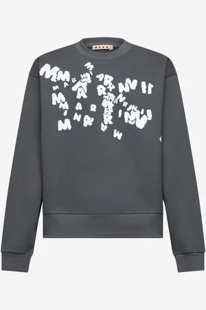 Marni Green cotton logo sweatshirt