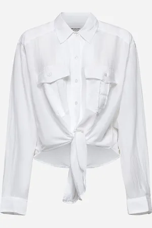 Marant Etoile White voile Nath shirt