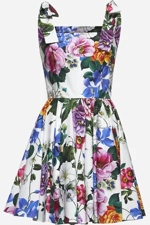 Dolce & Gabbana Flower print cotton minidress