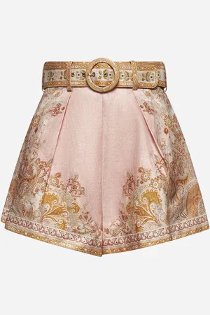 ZIMMERMANN Linen Acacia tuck shorts
